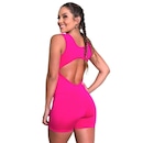 Macaquinho Fitness MVB Modas Curto Liso Suplex - Feminino - Foto 3