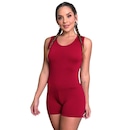 Macaquinho Fitness MVB Modas Curto Liso Suplex - Feminino - Foto 2