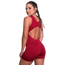 Macaquinho Fitness MVB Modas Curto Liso Suplex - Feminino - Foto 3