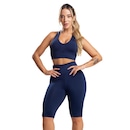 Bermuda de Ciclista Mvb Modas Suplex Cintura Alta Fitness - Feminina - Foto 1