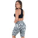 Bermuda de Ciclista Mvb Modas Suplex Cintura Alta Fitness - Feminina - Foto 2