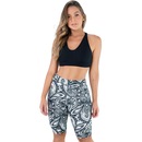 Bermuda de Ciclista Mvb Modas Suplex Cintura Alta Fitness - Feminina - Foto 1