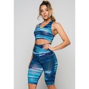 Bermuda de Ciclista Mvb Modas Suplex Cintura Alta Fitness - Feminina - Foto 2