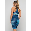 Bermuda de Ciclista Mvb Modas Suplex Cintura Alta Fitness - Feminina - Foto 3