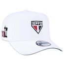 Boné Aba Curva New Era 9Forty A-Frame Futebol São Paulo - Snapback - Masculino - Foto 3