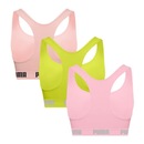 Kit Tops Fitness sem Bojo Puma Nadador sem Costura - 3 Unidades - Feminino - Foto 2