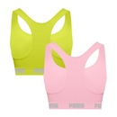 Kit Tops Fitness sem Bojo Puma Nadador sem Costura - 2 Unidades - Feminino - Foto 2
