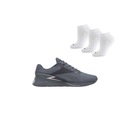 Tênis Reebok Nano X3 + 3 Pares De Meias - Feminino - Foto 1