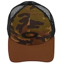 Boné Aba Curva Oakley Metal Ellipse Camo Trucker Hat Almond - Snapback - Adulto - Foto 2