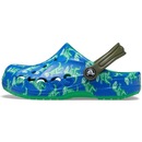 Sandália Crocs Baya Printed Clog K Blue Bolt/Multi - Masculino - Foto 3
