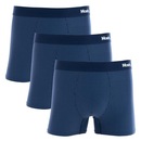 Kit de Cueca Boxer Mash Microfibra Risca de Giz - 3 unidades - Adulto - Foto 1