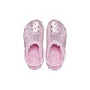 Sandália Crocs Classic Lined Glitter Clog T Flamingo - Feminino - Foto 5