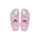 Sandália Crocs Classic Lined Glitter Clog K Flamingo - Feminino - Foto 5