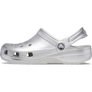 Sandália Crocs Classic Metallic Cg K Silver Metallic - Unissex - Foto 3