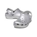 Sandália Crocs Classic Metallic Cg K Silver Metallic - Unissex - Foto 4