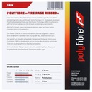 Corda para Raquete de Tênis Polyfibre Fire Rage Ribbed 17L 1.25mm - Set Individual - Foto 3