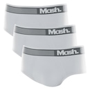 Kit de Cuecas Slip Mash Microfibra sem Costura - 3 Unidades - Adulto - Foto 1