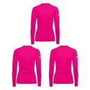 Kit de Camisas Térmicas Puma Manga Longa Uv50+ - 3 Unidades - Feminina - Foto 2