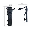 Kit Suportes para Bicicleta de Parede Vertical Rava Gancho Fixo - 2 Unidades - Foto 4