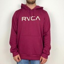 Blusão de Moletom com Capuz Rvca Fechado Big - Masculino - Foto 1