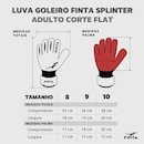 Luvas de Goleiro Finta Profissional Splinter Ii - Adulto - Foto 7
