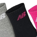 Kit de Meias Cano Alto New Balance - 3 Pares - Infantil - Foto 4