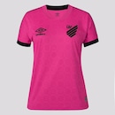 Camisa do Athletico Paranaense Outubro 2023 Umbro - Feminina - Foto 1