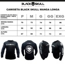 Kit Camiseta Black Skull Manga Longa Caveira - 2 Unidades - Masculina - Foto 5