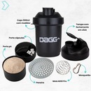 Coqueteleira Dagg Shakeira 3 Divisórias - 500 ml - Foto 6