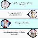 Joelheira Ortopédica Red Place Ajustável Articulada de Compressão e Proteção Patelar - Adulto - Foto 3
