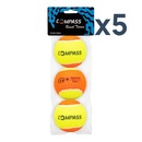Kit Bolas de Beach Tennis Compass Tennis com 5 Packs - Foto 1