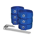 Kit Vôlei de Praia Gismar Redes com Rede Oficial 2 Faixas + Fita de Marcação - Foto 5