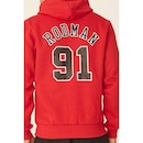 Blusão De Moletom Com Capuz Mitchell & Ness Fechado Chicago Bulls Dennis Rodman - Masculino - Foto 4
