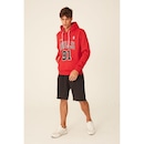 Blusão De Moletom Com Capuz Mitchell & Ness Fechado Chicago Bulls Dennis Rodman - Masculino - Foto 5