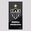 Toalha de Banho Bouton Atlético Mineiro Preta e Cinza - Foto 1