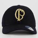 Boné Aba Curva do Corinthians Supercap Logo - Strapback - Adulto - Foto 2