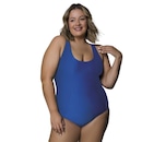 Maiô de Natação Selene com Recorte Plus Size - Adulto - Foto 1