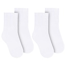 Kit Meias Cano Médio Selene Básica com 2 Pares - Infantil - Foto 1