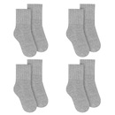 Kit Meias Cano Médio Selene Básica - 4 Pares -Infantil - Foto 1