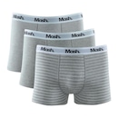 Kit de Cuecas Boxer Mash Cotton Listras - Adulto - 3 Unidades - Foto 8