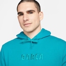 Blusão com Capuz Nike Barcelona Iii Club French Terry - Masculino - Foto 3