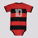 Body do Flamengo Listrado 033XS Torcida Baby - Infantil - Foto 2