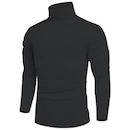 Camisa Térmica Performance Moda Gola Alta Proteção Solar Uv 50+ Blusa Segunda Pele - Masculina - Foto 1