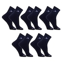 Kit Meias Cano Curto Dorbe Algodão - 5 Pares - Masculina - Foto 1