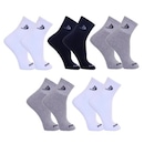 Kit Meias Cano Curto Dorbe Algodão - 5 Pares - Masculina - Foto 1