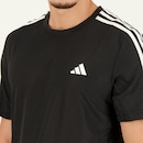 Camiseta adidas Essentials 3 Listras - Masculina - Foto 4