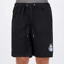 Bermuda de Moletom do Grêmio Natural Cotton Escudo - Masculina - Foto 4