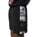 Bermuda Elástico Lost + Smurfs Comics Black - Masculina - Foto 2