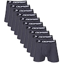 Kit de Cuecas Boxer Dorbe Risca de Giz Microfibra - 10 Unidades - Adulto - Foto 1