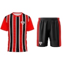 Uniforme do São Paulo Braziline Mini Craque Tricolor - Infantil - Foto 1